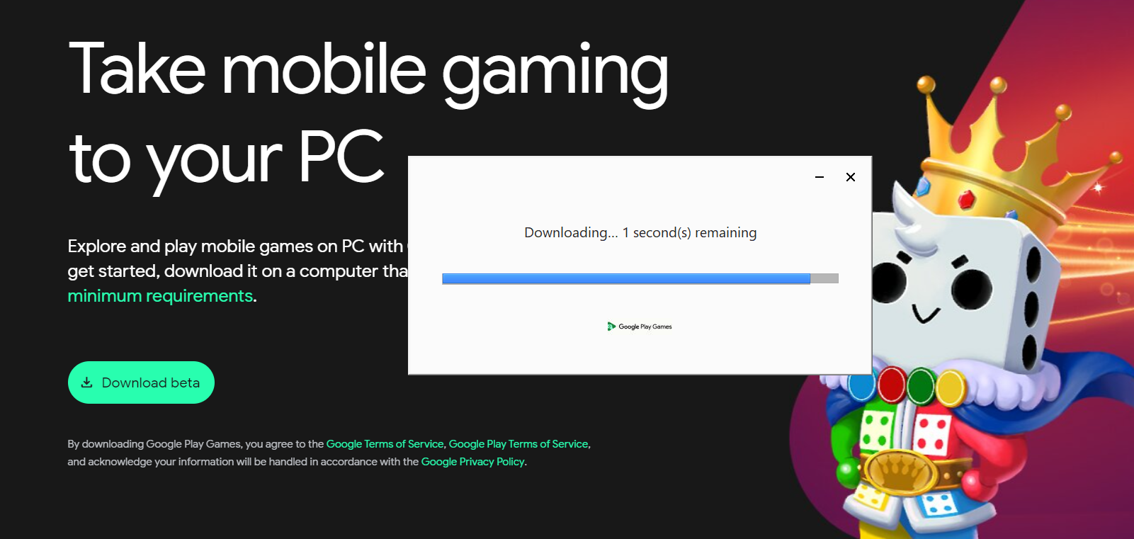downloading google play games on PC