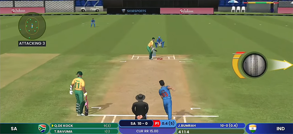 Sachin Saga Pro Cricket Gameplay Screenshot