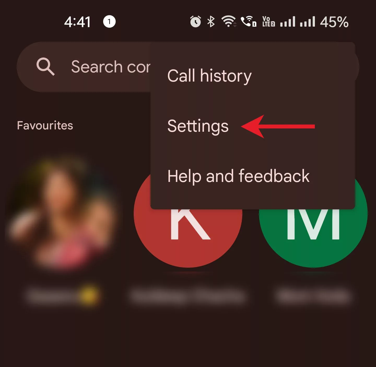 android phone app setting