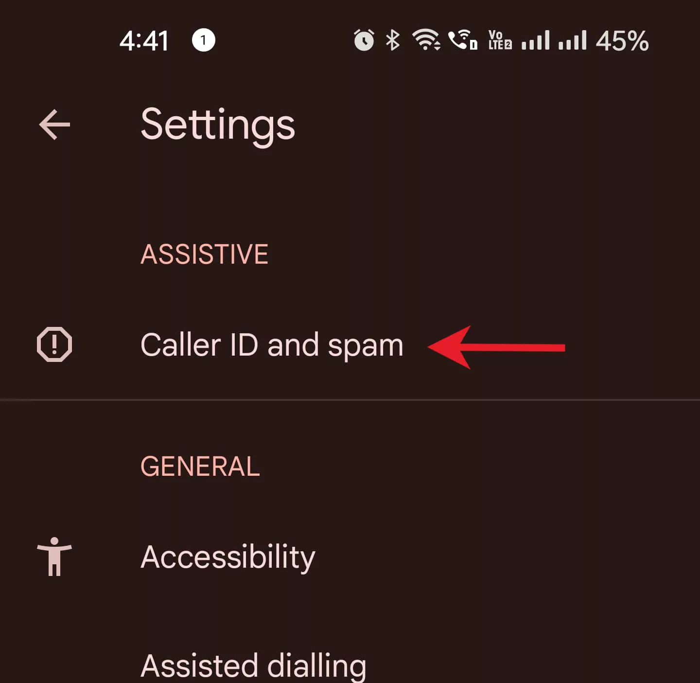 android phone caller id and spam