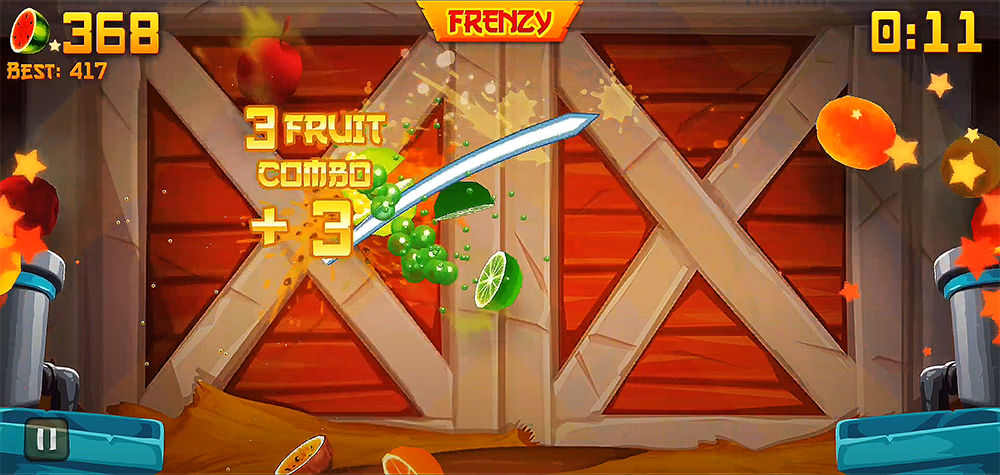 fruit ninja game screenshot